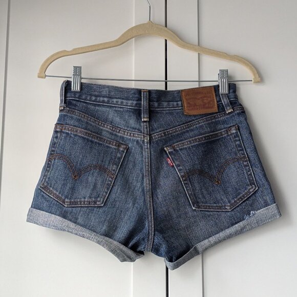 Levi's High Rise Denim Shorts - Picture 2 of 3